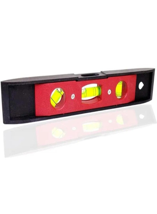 Drumstone 𝟏+𝟏 𝐘𝐄𝐀𝐑 𝐖𝐀𝐑𝐑𝐀𝐍𝐓𝐘 9-Inch Magnetic Torpedo Spirit Level - 3-Bubble Mini Pocket Level Ruler | Compact & Portable with Accurate Horizontal, Vertical & Measurements - Image 2